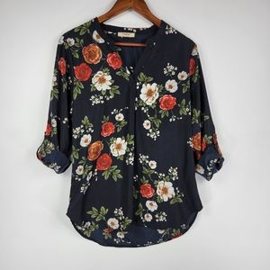 Timeson Floral Blouse Sz Medium